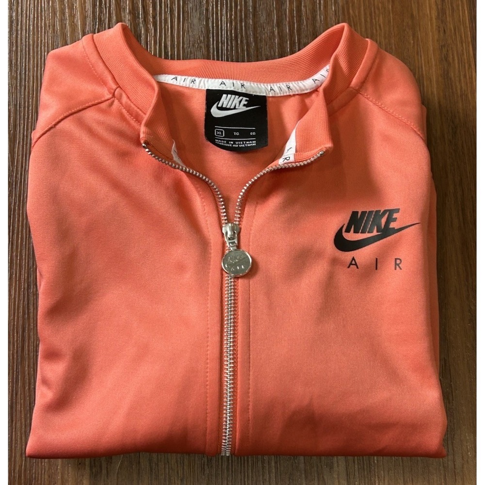 Nike Air Women's Sportswear Jacket Size XL Bright Orange CJ3132